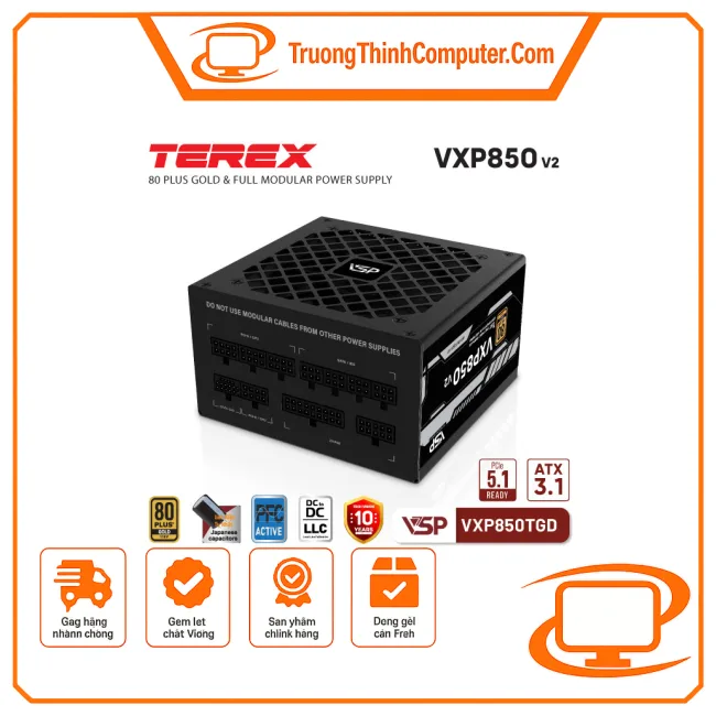 Nguồn máy tính VSP VXP850TGD-V2 - 850W