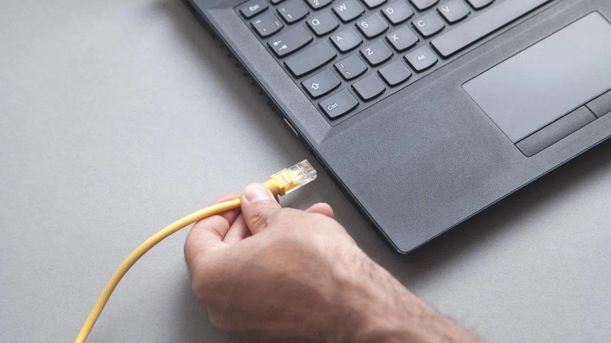 Sơ đồ nguyên nhân phần cứng và phần mềm cho laptop không nhận mạng dây.