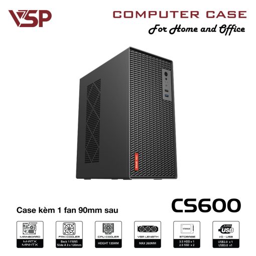 Vỏ case máy tính VSP Combo G842 - mATX