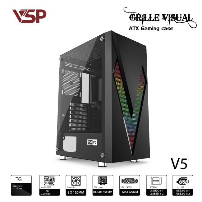 Vỏ case máy tính VSP VSP B709 - mATX