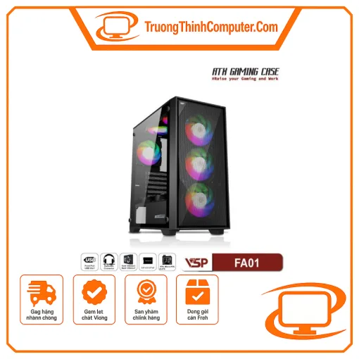 Vỏ case máy tính VSP VSP C19 Wooden - E-ATX