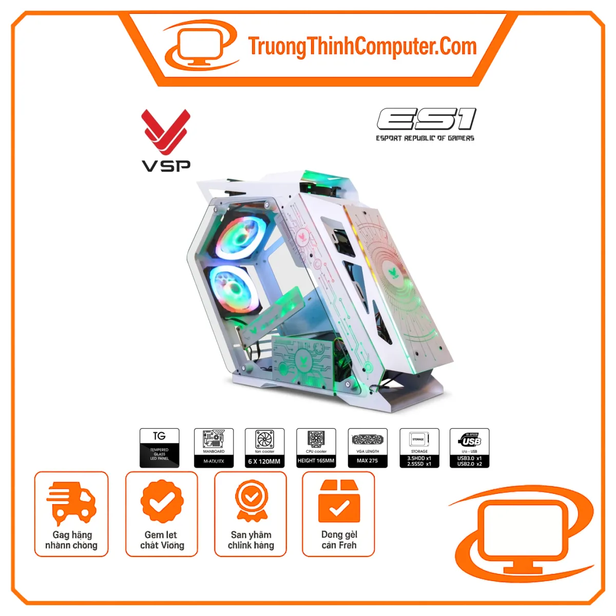 Vỏ case máy tính VSP VSP X90 PREMIUM - ATX