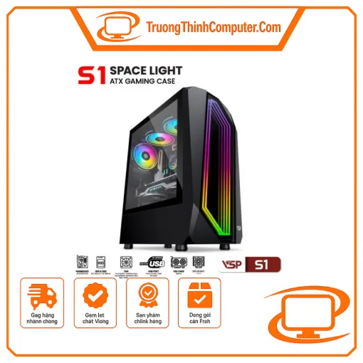 Vỏ case máy tính VSP VSP FA01 - ATX