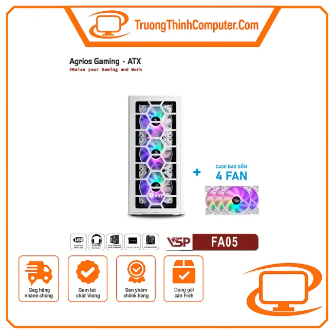 Vỏ case máy tính VSP VSP FA06 - ATX