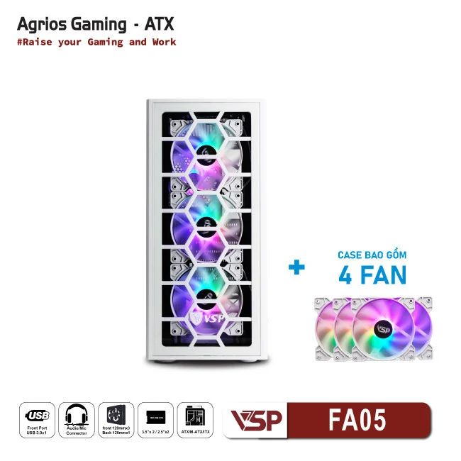 Vỏ case máy tính VSP VSP FA06 - ATX
