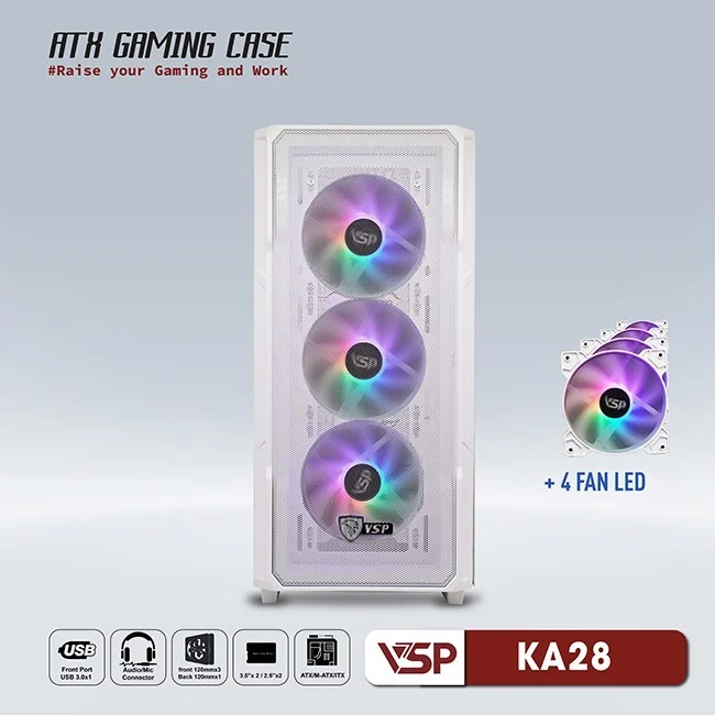 Vỏ case máy tính VSP VSP KA29 - ATX