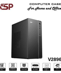 Vỏ case máy tính VSP VSP V2896 - mATX chính hãng VSP, phù hợp lắp ráp PC văn phòng, gaming và hệ thống máy tính đồng bộ. Nổi bật: Dòng/Phân