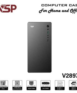 Vỏ case máy tính VSP VSP V2897 - mATX chính hãng VSP, phù hợp lắp ráp PC văn phòng, gaming và hệ thống máy tính đồng bộ. Nổi bật: Dòng/Phân