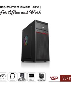 Vỏ case máy tính VSP VSP V3719 - mATX chính hãng VSP, phù hợp lắp ráp PC văn phòng, gaming và hệ thống máy tính đồng bộ. Nổi bật: Dòng/Phân