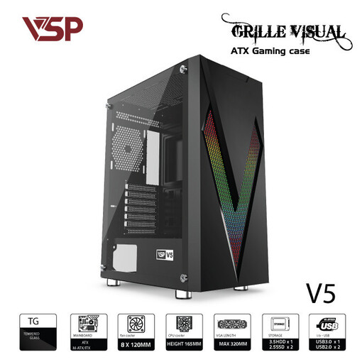 Vỏ case máy tính VSP VSP V5 - ATX