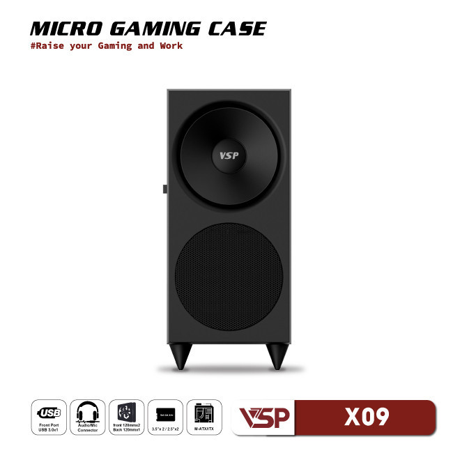Vỏ case máy tính VSP VSP X09 - mATX