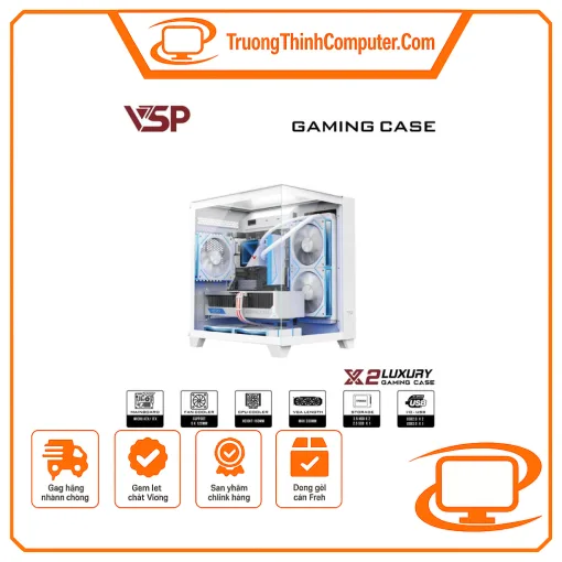 Vỏ case máy tính VSP VSP X2 Luxury - mATX