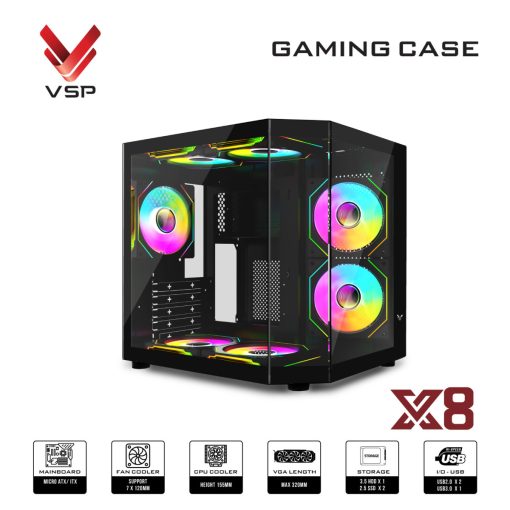 Vỏ case máy tính VSP VSP X9 Dream - mATX