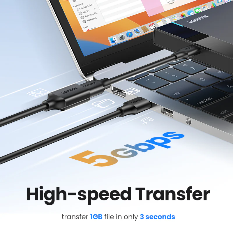 Cáp nối dài USB 3.0 Ugreen 10368 dài 1m 5Gbps