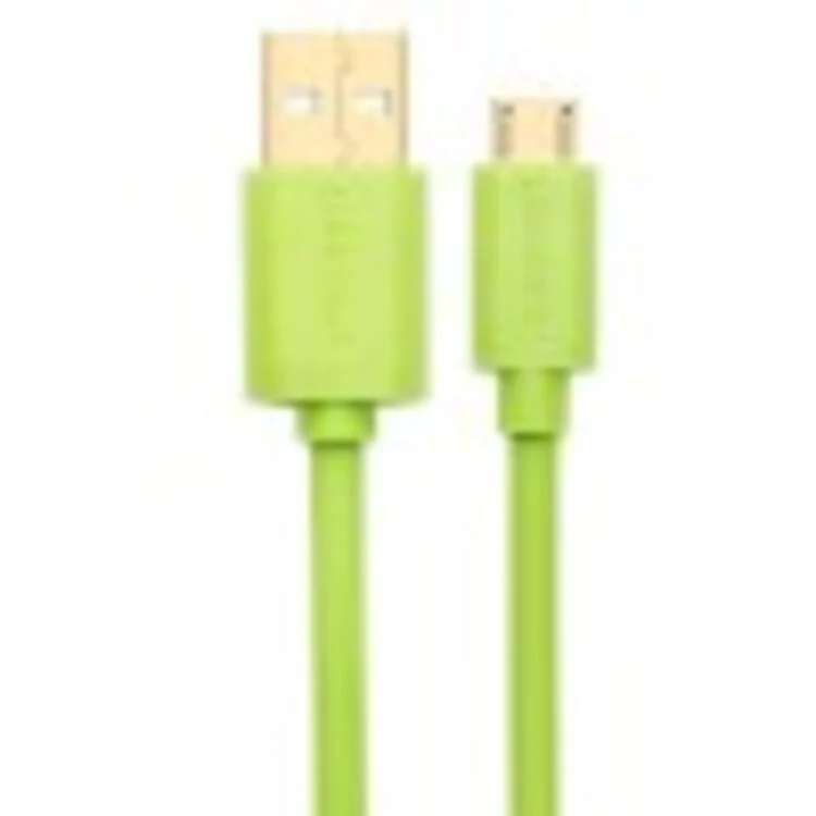 Cáp Micro USB Ugreen 10875 USB 2.0 mạ vàng dài 0.5M màu xanh lá