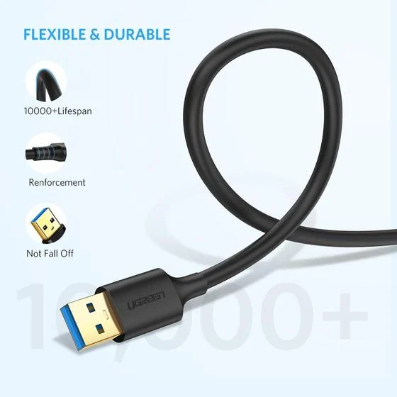 Cáp USB 3.0 Ugreen 10370 hai đầu đực 1m 5Gbps