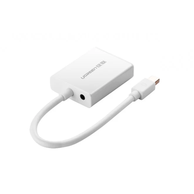 Bộ chuyển Mini DisplayPort sang VGA Ugreen 10437 MD107 có âm thanh