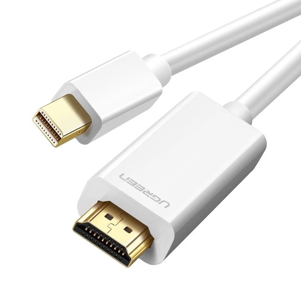 Cáp Mini DisplayPort sang HDMI Ugreen 10449 MD101 dài 1.5m màu trắng