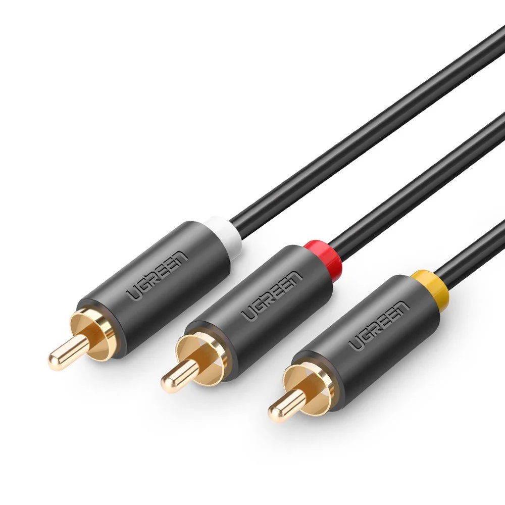 Cáp AV Ugreen 10526 3RCA sang 3RCA dài 3m