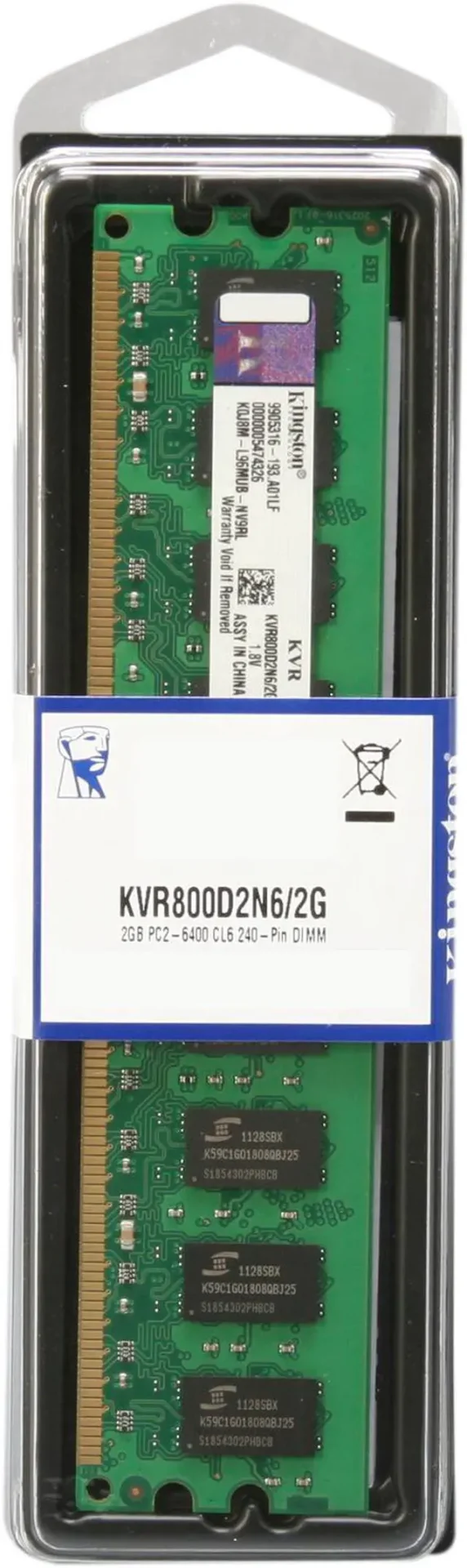 RAM Kingston KVR800D2N6/2G 2GB DDR2-800 CL6 240-pin
