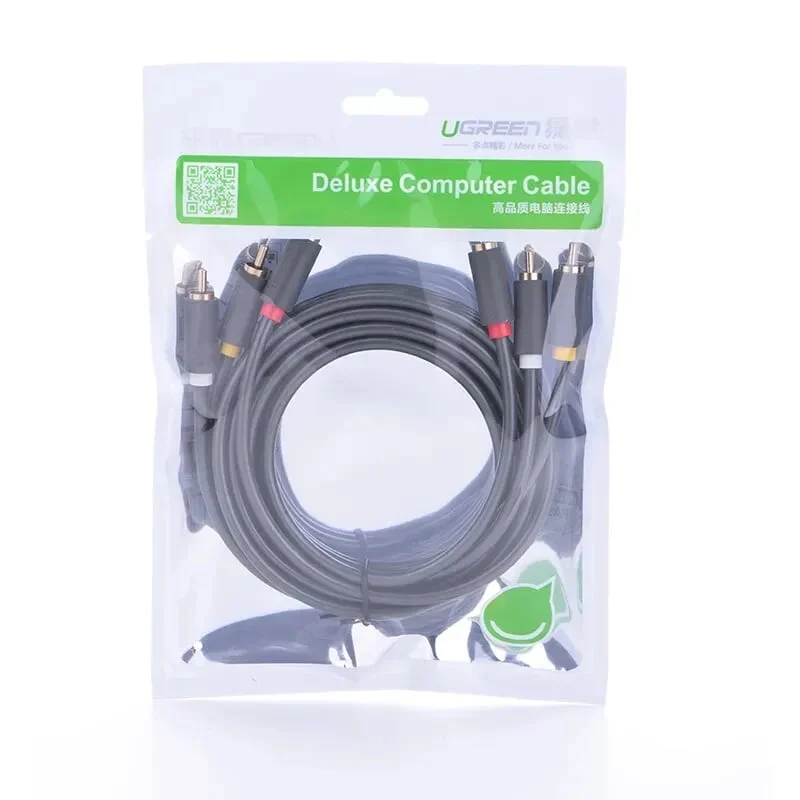 Cáp AV Ugreen 10525 3RCA sang 3RCA dài 2m