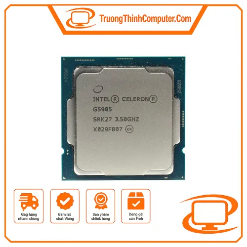 CPU Intel Celeron G5905 3.50GHz 2 Nhân 2 Luồng 4MB Cache Tray