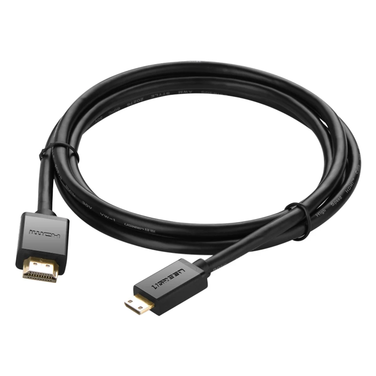 Cáp Mini HDMI Ugreen 10118 dài 3M hỗ trợ 4K