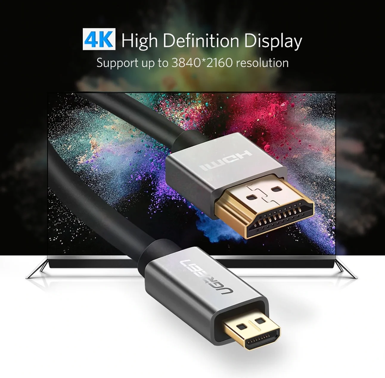 Cáp Micro HDMI Ugreen 10119 dài 2M chuẩn HDMI 1.4