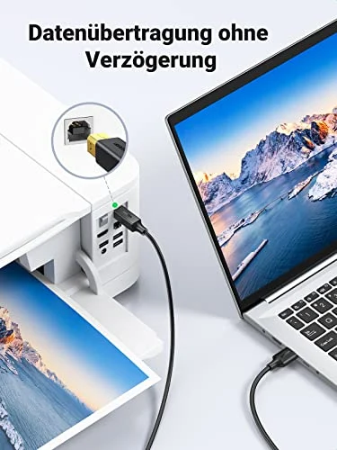 Cáp máy in Ugreen 10352 USB 2.0 dài 5m 480Mbps
