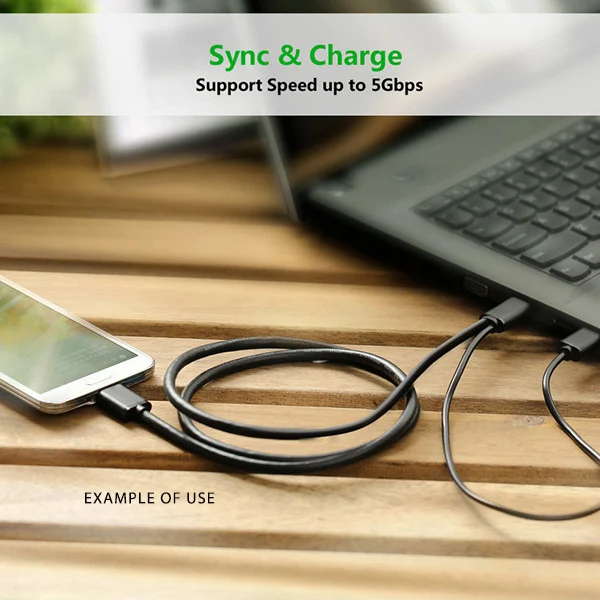 Cáp Micro USB 3.0 Ugreen 10382 dài 1m tốc độ 5Gbps