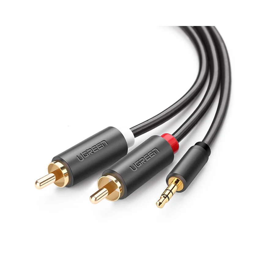 Cáp audio Ugreen 10514 3.5mm sang 2 RCA dài 10m