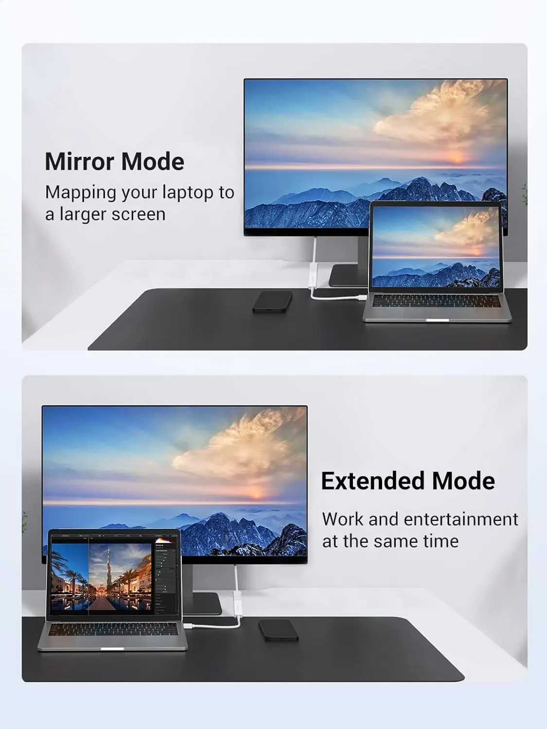 Cáp Mini DisplayPort sang HDMI Ugreen 10460 màu trắng 18cm Full HD