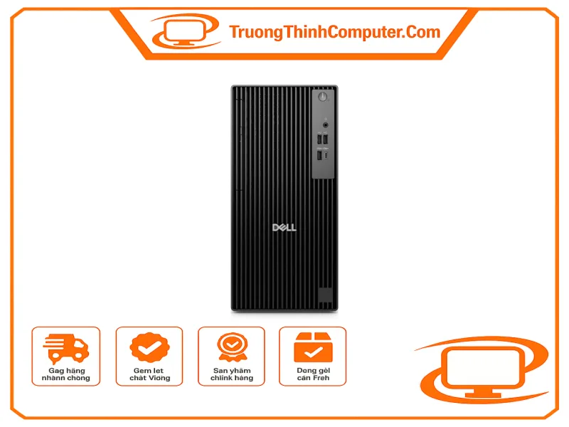 Máy tính để bàn Dell Pro Tower QCT1250 Core i3 14100, RAM 8GB DDR5, SSD 512GB, Windows 11 Home, ProSupport 2 năm