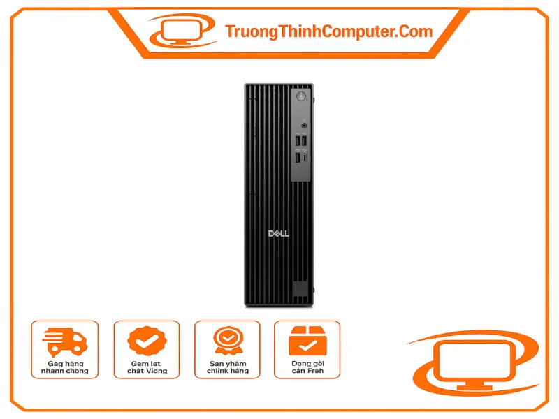 Máy tính để bàn Dell Pro Slim QCS1250 Core i3 14100, RAM 8GB, SSD 512GB, Windows 11 Home, bảo hành 1 năm
