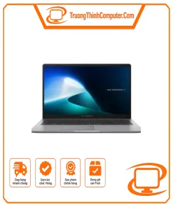 Laptop ASUS ExpertBook P1 P1503CVA Core 3 100U, RAM 8GB, SSD 512GB, 15.6 inch FHD, Misty Grey, Windows 11 Home, bảo hành 2 năm