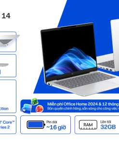 Laptop HP OmniBook 7 14-fr0033TU Core Ultra 5 225U, RAM 16GB, SSD 512GB, 14 inch WUXGA, Glacier Silver, Windows 11 Home