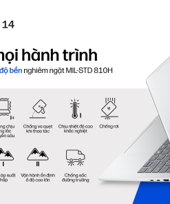 Laptop HP OmniBook 7 14-fr0033TU Core Ultra 5 225U, RAM 16GB, SSD 512GB, 14 inch WUXGA, Glacier Silver, Windows 11 Home