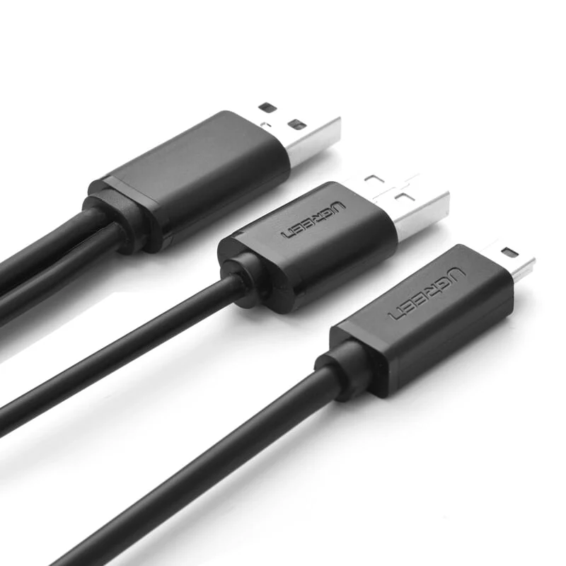 Cáp Micro USB Ugreen 10346 US107 0.5m trợ nguồn