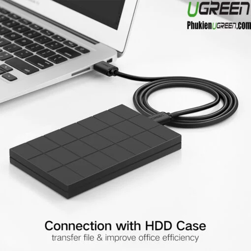 Cáp USB 2.0 Ugreen 10307 US102 2 đầu đực dài 25cm