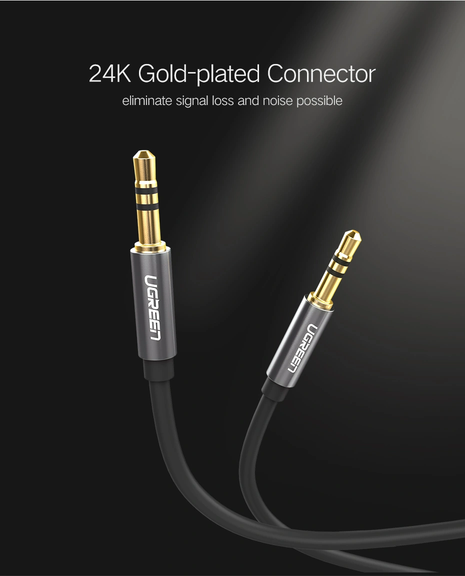 Cáp Audio 3.5mm Ugreen 10736 AV119 dài 3M chính hãng