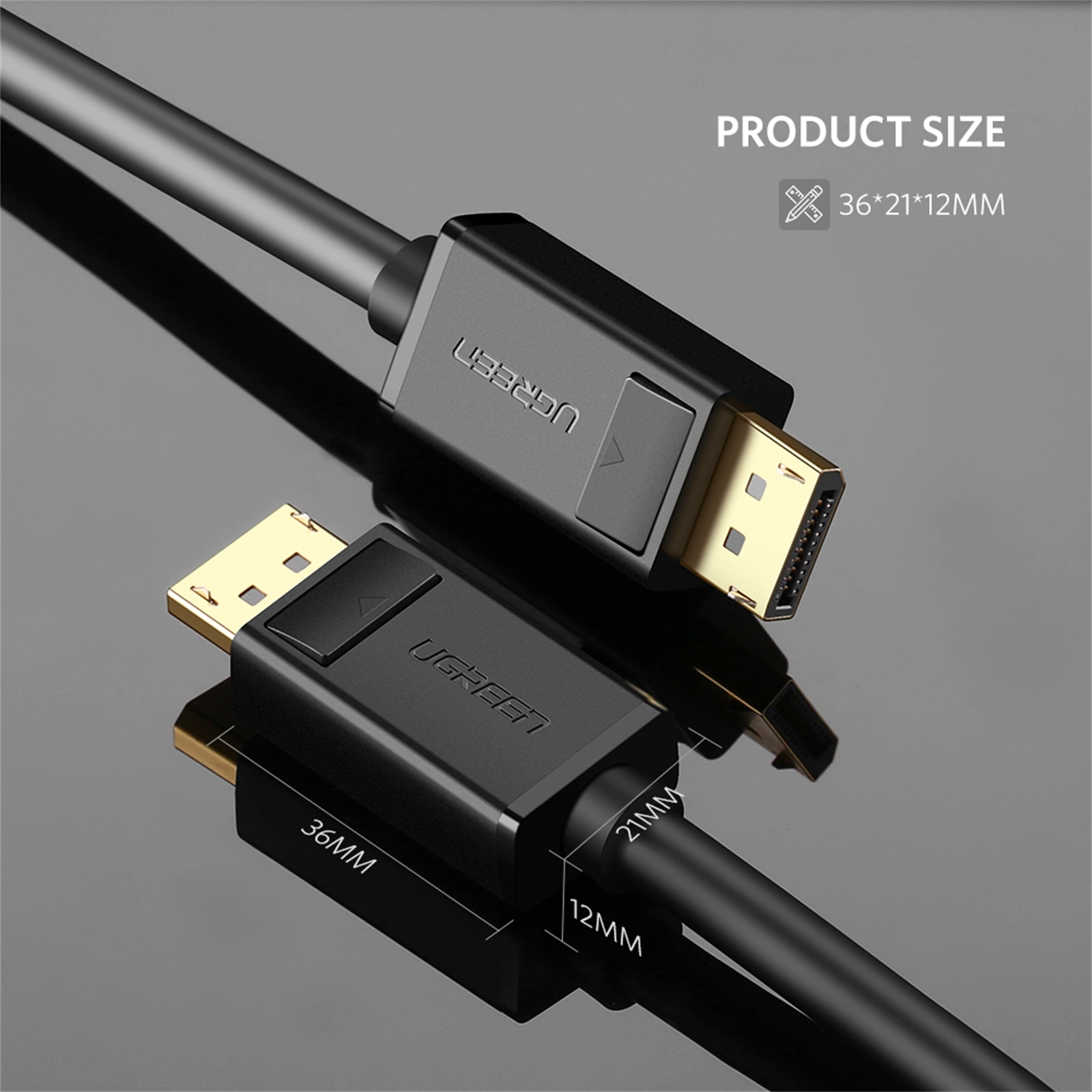 Cáp DisplayPort Ugreen 10213 dài 5M truyền hình ảnh âm thanh