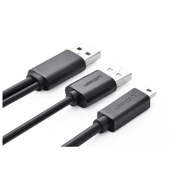 Cáp Mini USB Ugreen 10347 USB 2.0 dài 1m hỗ trợ nguồn