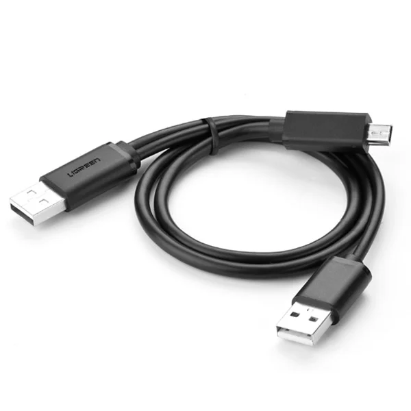 Cáp Mini USB Ugreen 10347 USB 2.0 dài 1m hỗ trợ nguồn
