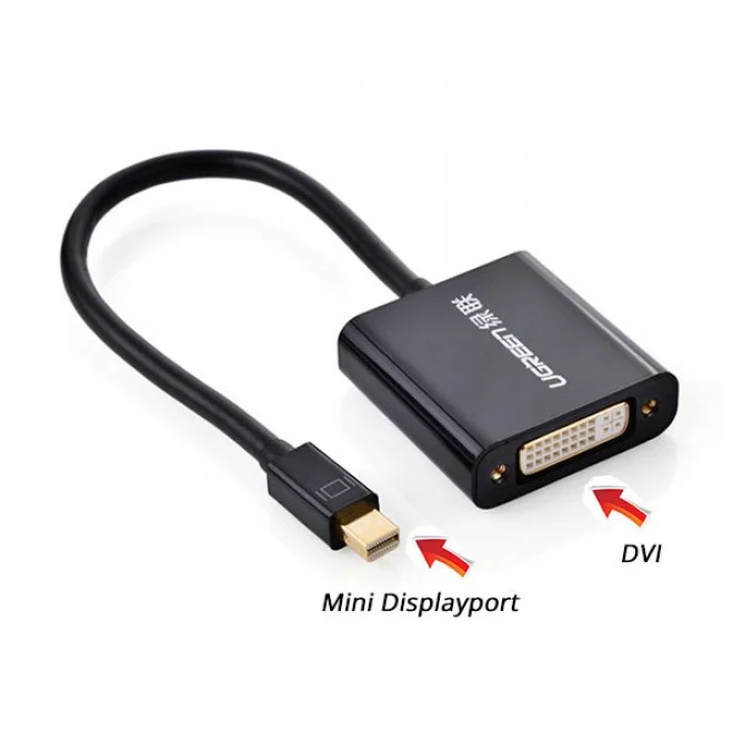 Bộ chuyển Mini DisplayPort sang DVI Ugreen 10448 màu đen 15cm