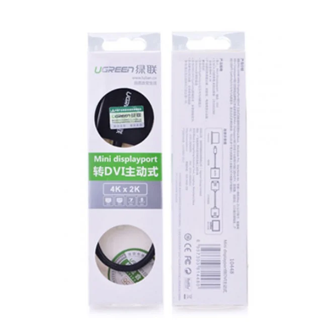 Bộ chuyển Mini DisplayPort sang DVI Ugreen 10448 màu đen 15cm
