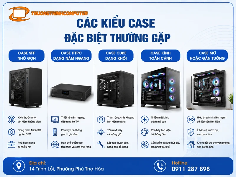 Các kiểu case đặc biệt thường gặp