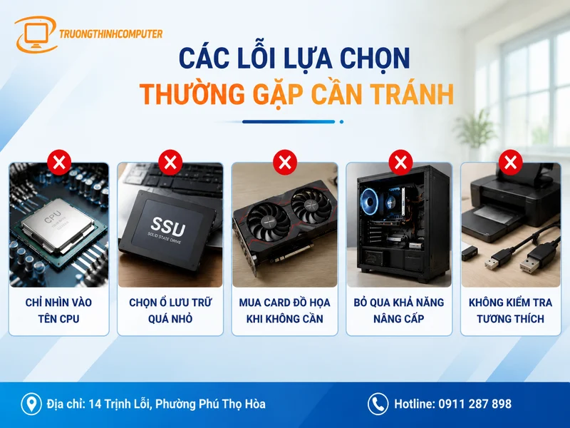Các lỗi lựa chọn thường gặp cần tránh