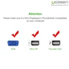 Bộ chuyển Mini DisplayPort sang VGA Ugreen 10437 MD107 có âm thanh