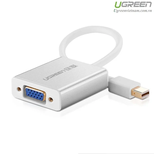 Bộ chuyển Mini DisplayPort sang VGA Ugreen 10437 MD107 có âm thanh