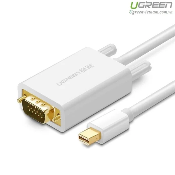 Cáp Mini DisplayPort sang VGA Ugreen 10406 dài 2m Full HD 1080p
